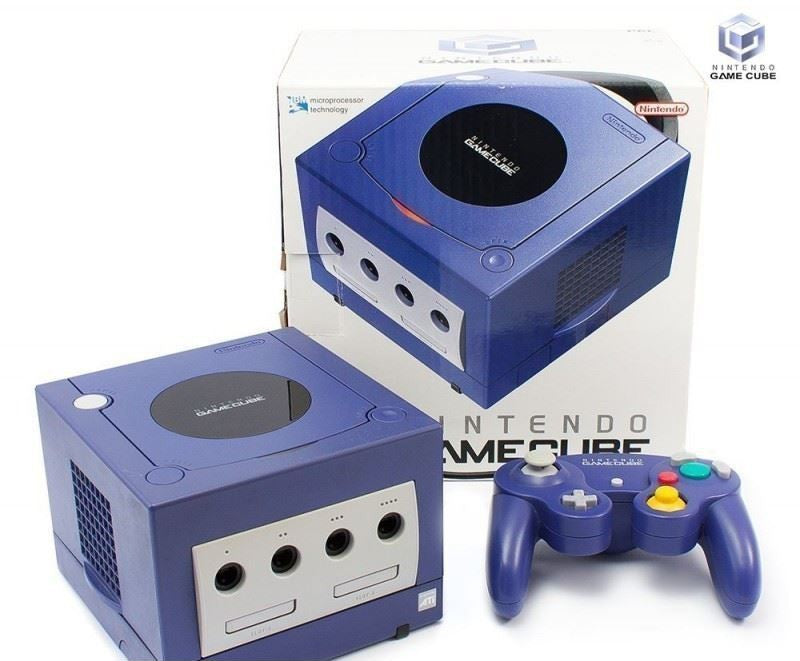 Konsole lila + Original Controller