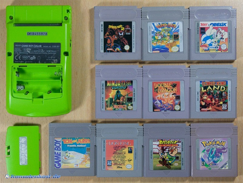 MegaSet: Konsole + 10 Spiele #Neongrün/Grün/Kiwi