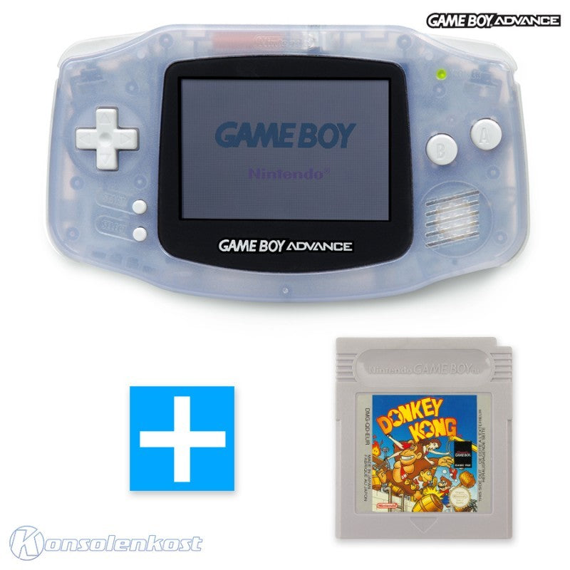 Konsole Clear Blue Glacier + DONKEY KONG Spiel