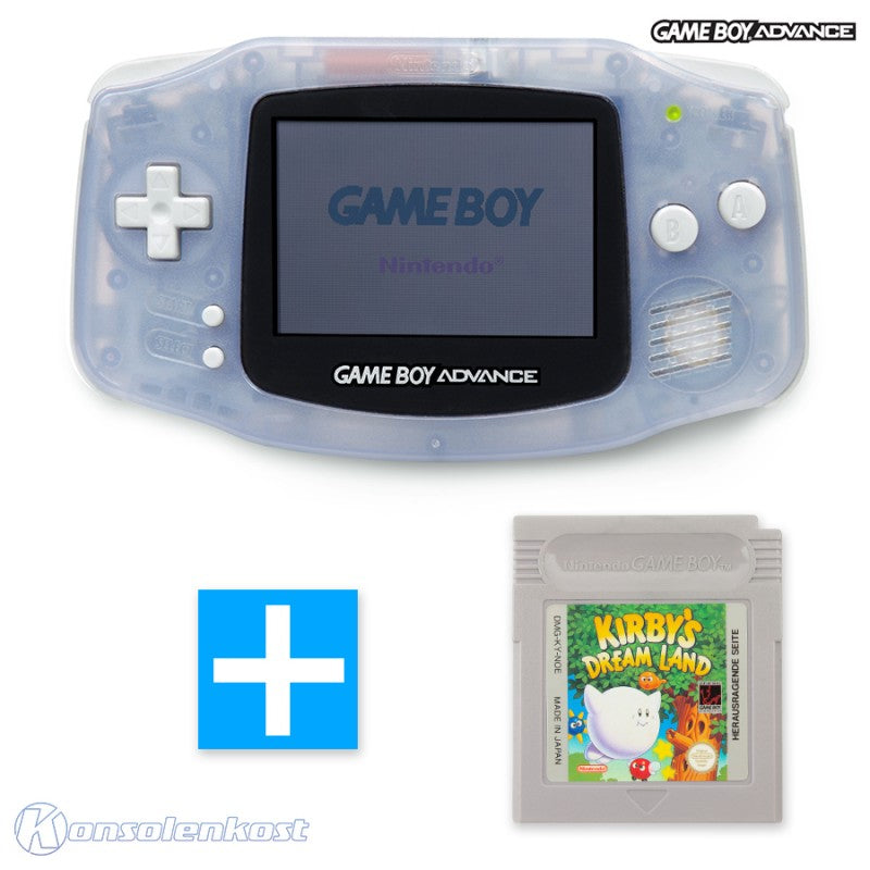 Konsole Clear Blue Glacier + KIRBY'S DREAMLAND Spiel