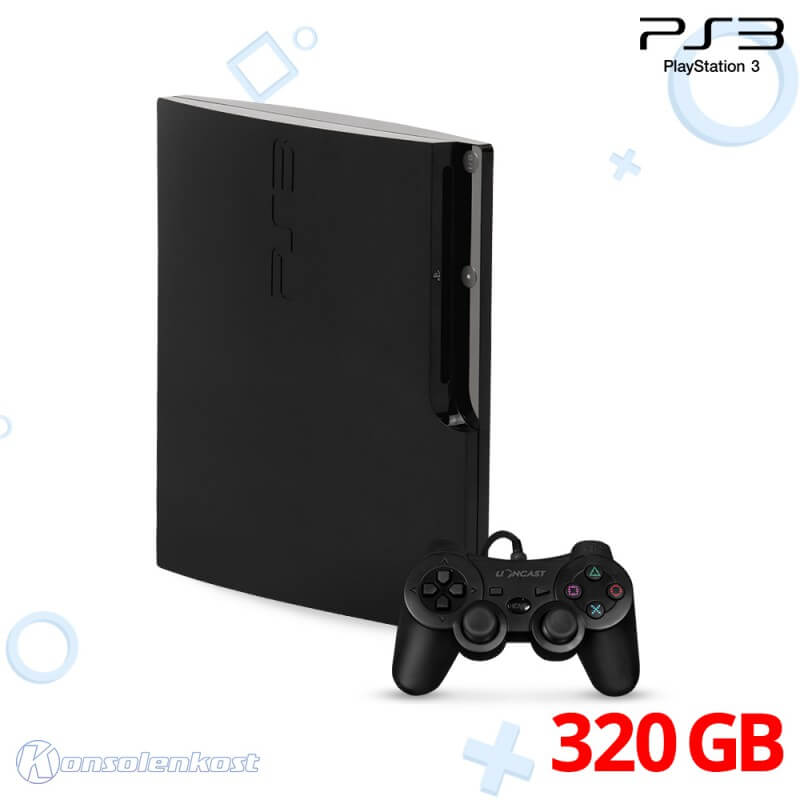 Konsole Slim 320GB schwarz + Controller