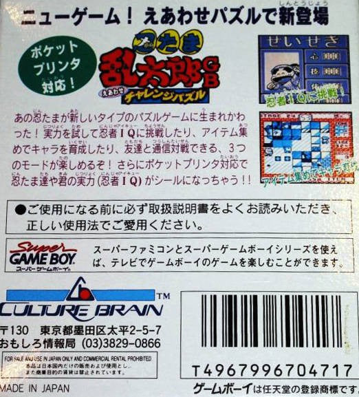 Nintama Rantarou GB: Eawase Challenge Puzzle (JP)