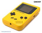 MegaSet: Konsole Classic + 10 GameBoy Spiele + Zubehör-Set gelb Banana Jim