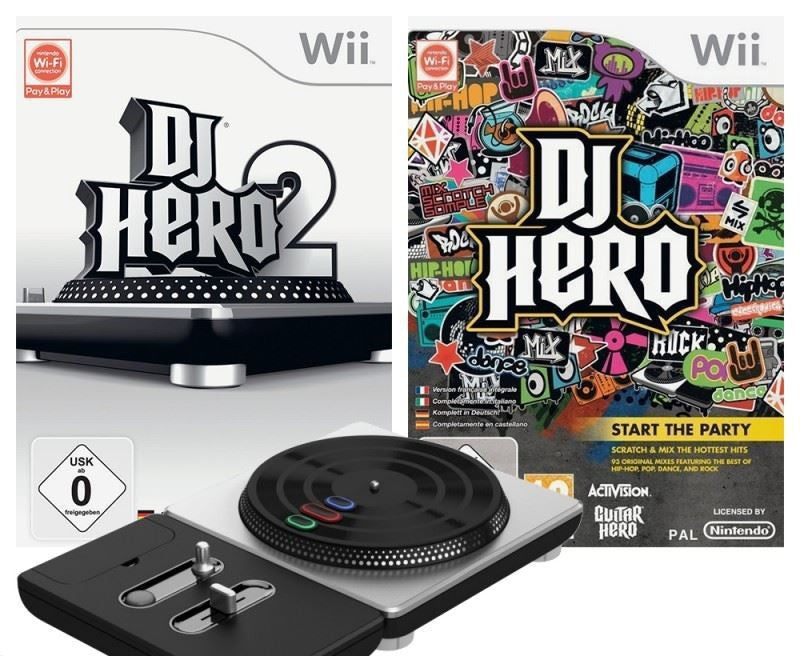 DJ Hero Bundle: Teil 1 + 2 + Turntable Controller