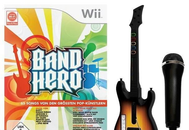 Band Hero Bundle: Spiel + Gitarre + Mikrofon