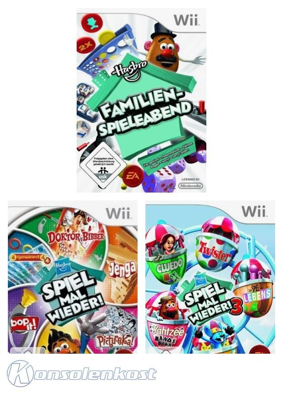 Hasbro Family Game Night Bundle: Teil 1 + 2 + 3