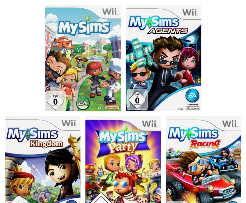 My Sims Bundle: My Sims + My Sims Agents + My Sims Kingdom + My Sims Party + My Sims Racing