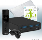 Konsole schwarz + Wii Fit Plus + Original Remote Plus + Original Balance Board weiß
