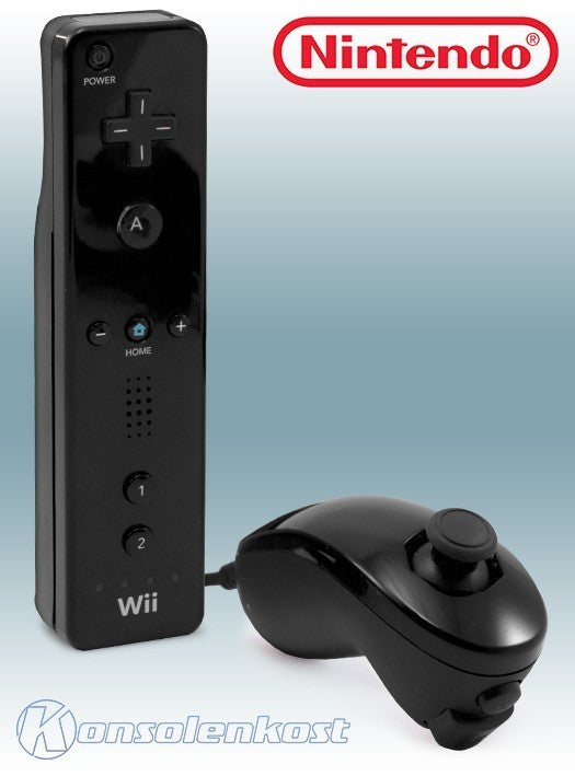 Original Remote + Nunchuk Controller schwarz [Nintendo]