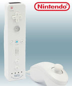 Original Remote Motion Plus + Nunchuk Controller weiß