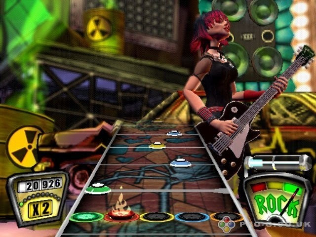 Guitar Hero + Wireless Gitarre schwarz-braun