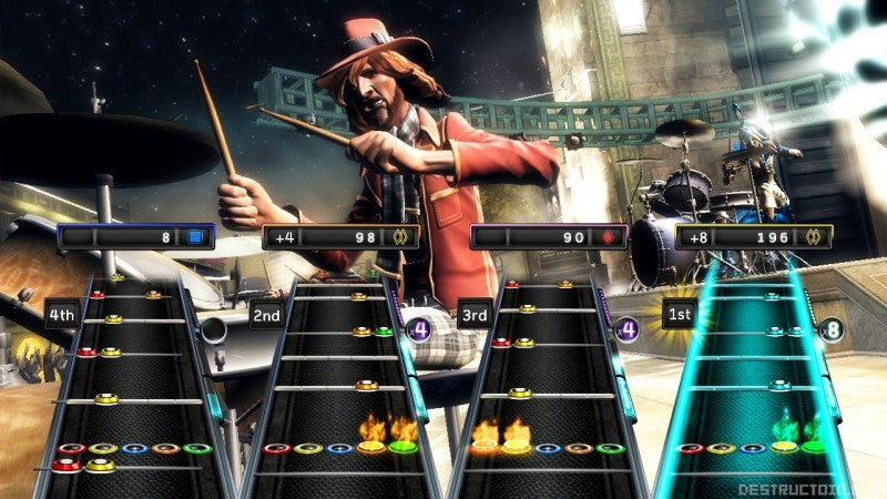 Guitar Hero 5 + Wireless Gitarre schwarz-braun