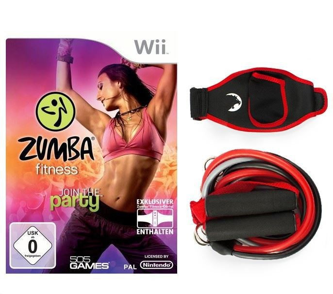 Zumba Mega Set: Zumba Fitness + Fitness Band + Fitness Gürtel