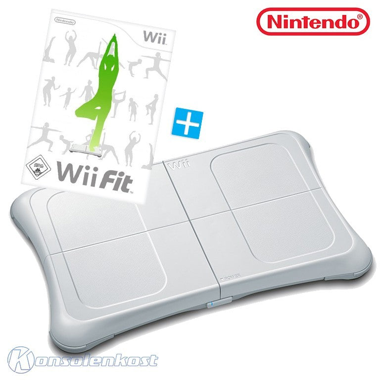 Wii Fit + Original Balance / Fitness Board weiß