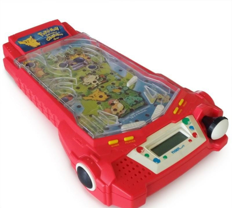 Pokemon Thundershock Challenge Pinball LED Game Tabletop / Flipper [Tiger Electronics]