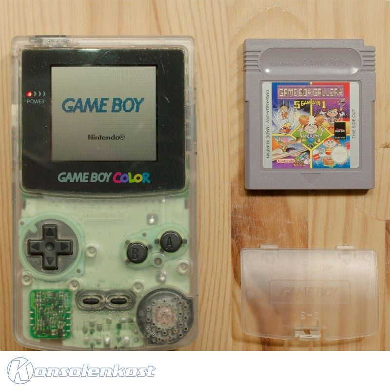 Konsole #clear + Spiel GB Gallery 5in1