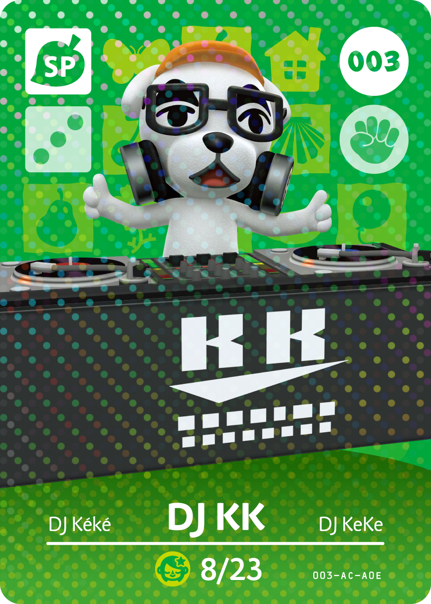 Animal Crossing Collection Karte: DJ K.K.