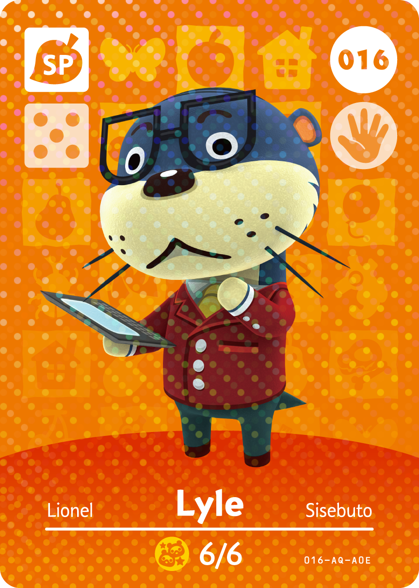 Animal Crossing Collection Karte: Fred / Lyle