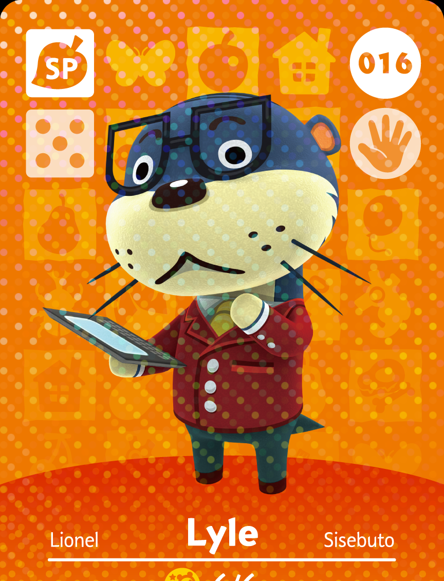 Animal Crossing Collection Karte: Fred / Lyle