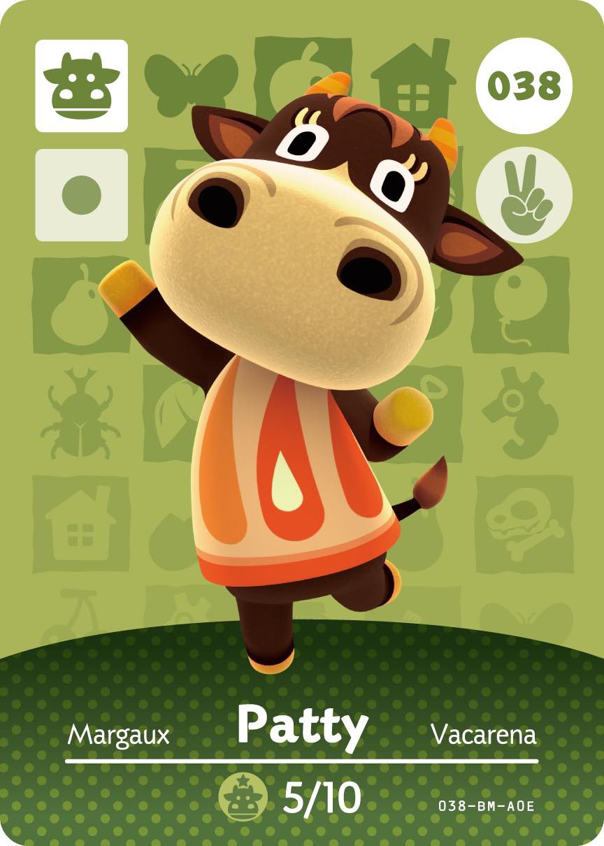 Animal Crossing Collection Karte: Patricia / Patty