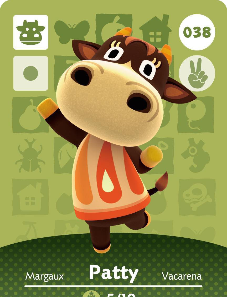 Animal Crossing Collection Karte: Patricia / Patty