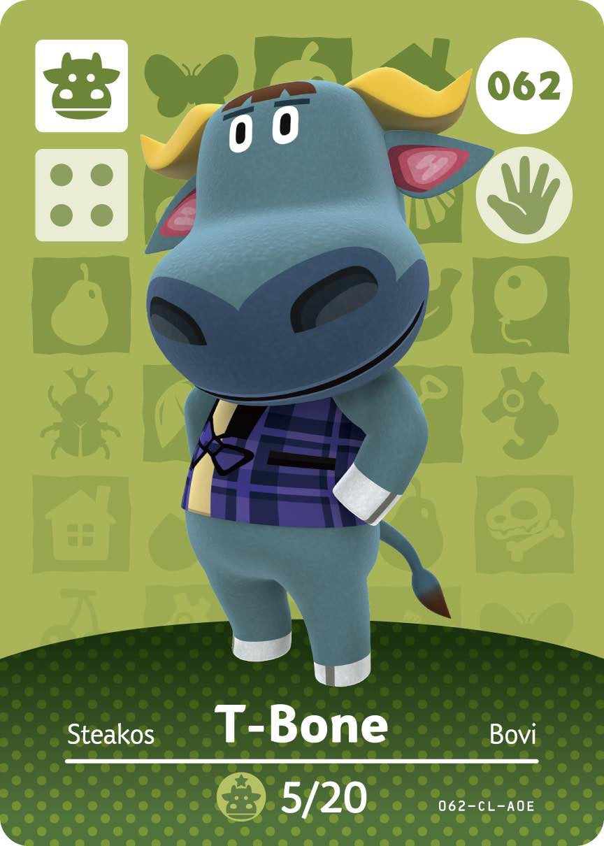 Animal Crossing Collection Karte: Marius / T-Bone