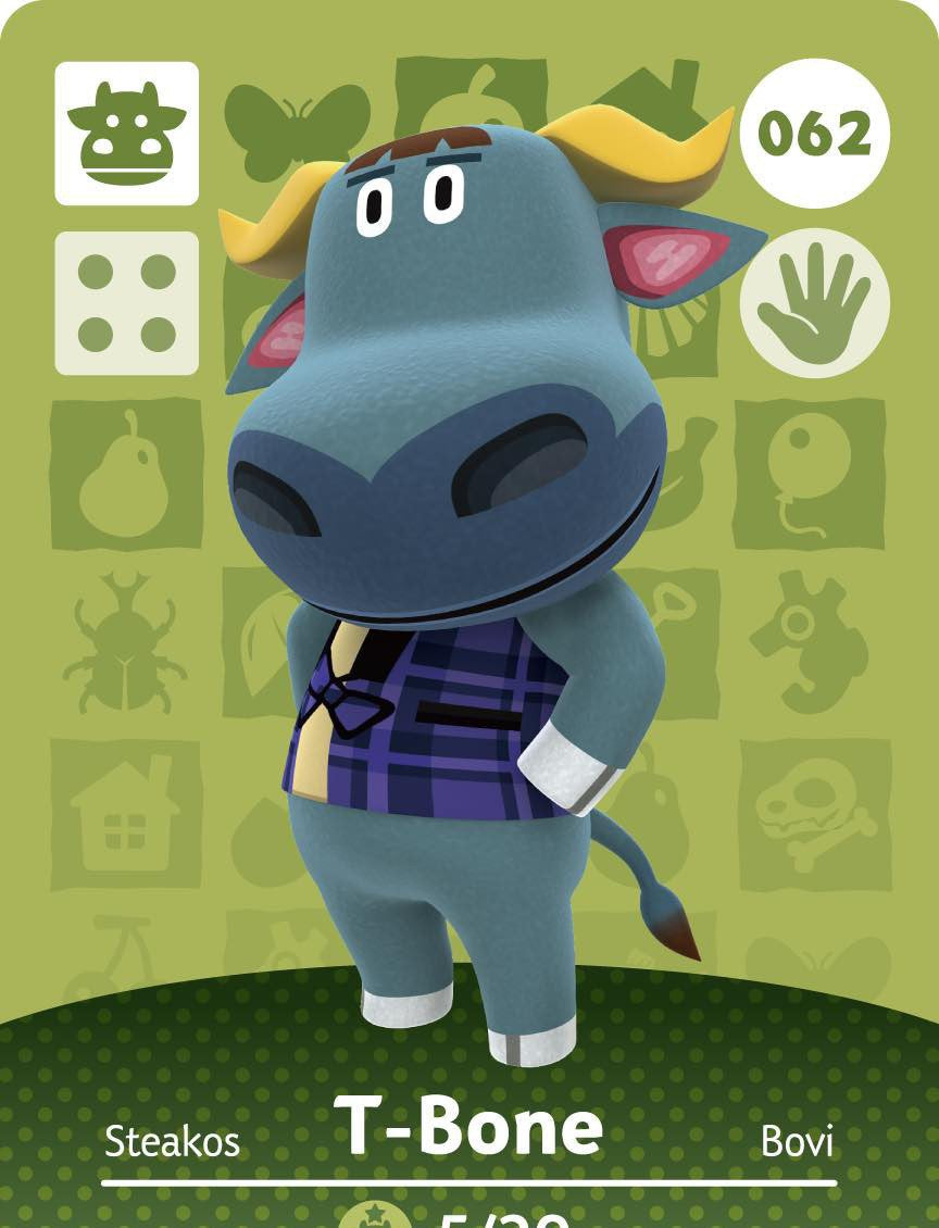 Animal Crossing Collection Karte: Marius / T-Bone