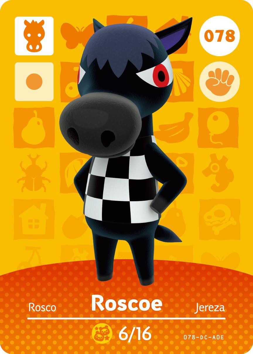Animal Crossing Collection Karte: Jolly / Roscoe