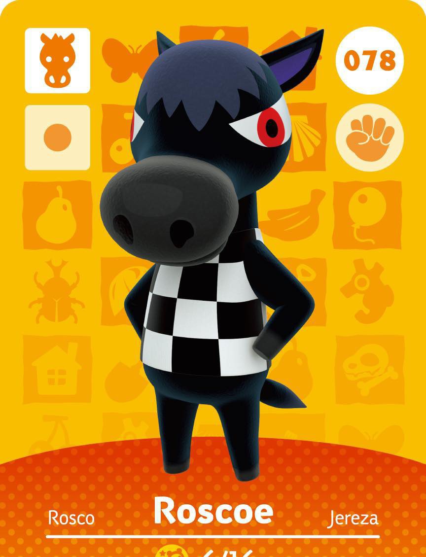 Animal Crossing Collection Karte: Jolly / Roscoe