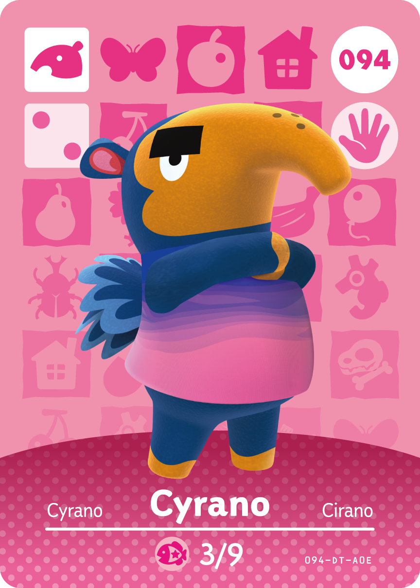 Animal Crossing Collection Karte: Theo / Cyrano