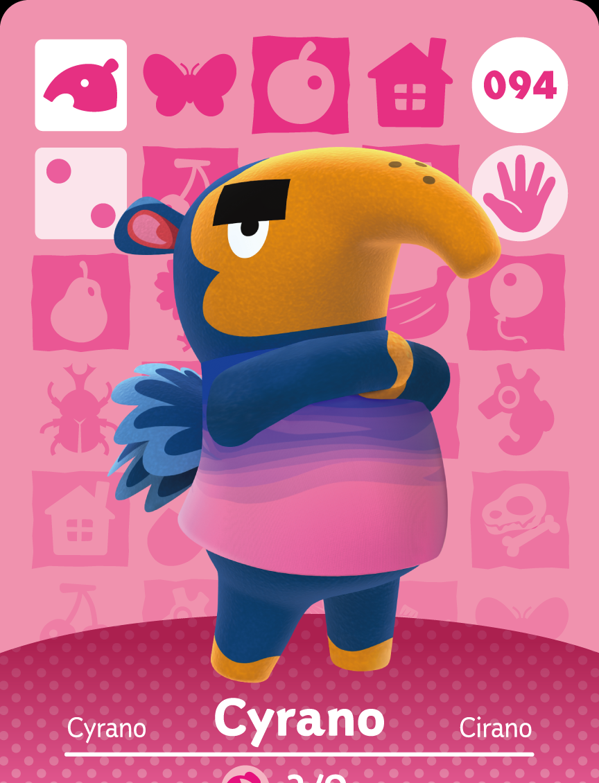Animal Crossing Collection Karte: Theo / Cyrano
