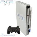 MegaSet: Konsole + 5 Spiele + Original Controller + Zubehör silber