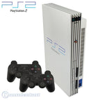 MegaSet: Konsole + 10 Spiele + 2 Original Controller + Zubehör silber