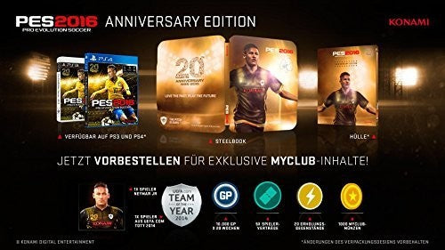 Pro Evolution Soccer 2016 / PES 16 (DE) — Anniversary Edition