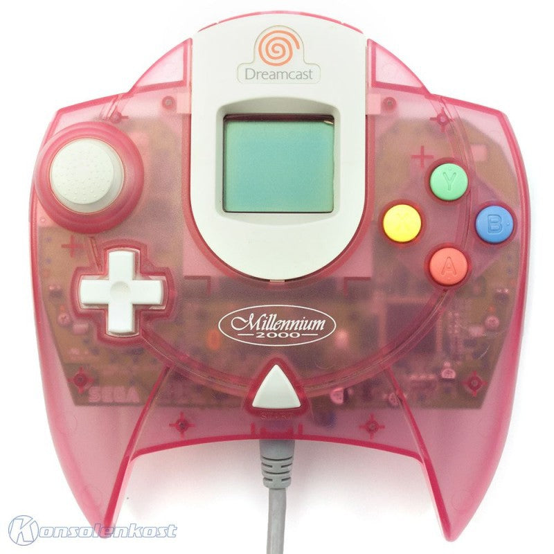 Original Controller pink-transp. + VMU Millenium 2000 Edition