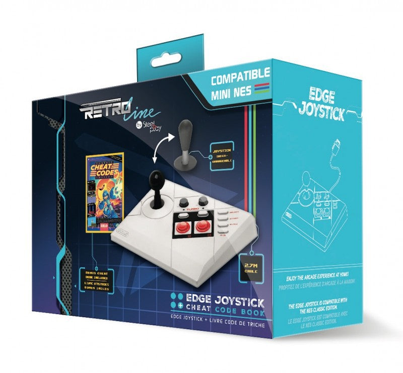Mini Classic Arcade Stick Controller + Cheat Code Buch [Steelplay]