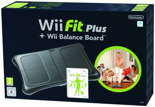 Wii Fit Plus + Original Balance Board schwarz