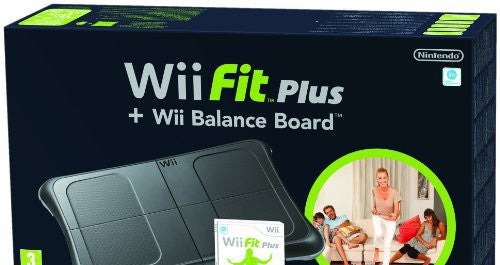 Wii Fit Plus + Original Balance Board schwarz
