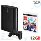 Konsole Super Slim 12GB schwarz + Singstar: Ultimate Party + Original Controller