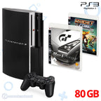 Konsole FAT 80GB schwarz + GT5: Prologue + Tools of Destruction + Original Controller
