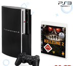 Konsole FAT 80GB schwarz + Killzone 2 + Original Controller