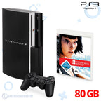 Konsole FAT 80GB schwarz + Mirror's Edge + Original Controller