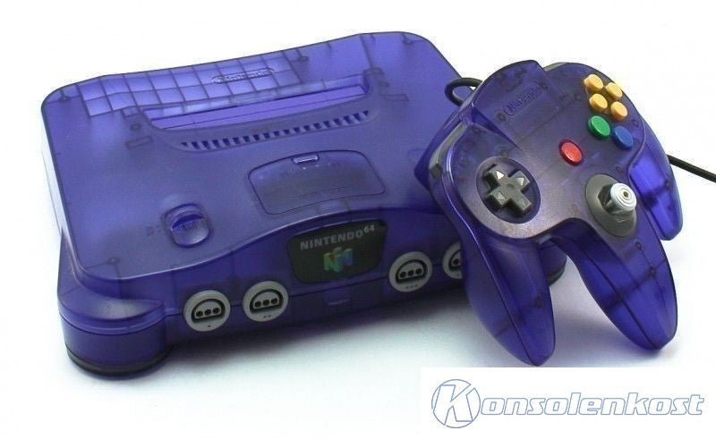 Konsole Ocean Blue / Grape Purple + Original Controller + Zubehör (US)
