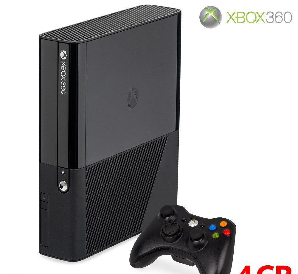 Konsole E 4GB schwarz + Original Controller + Zubehör