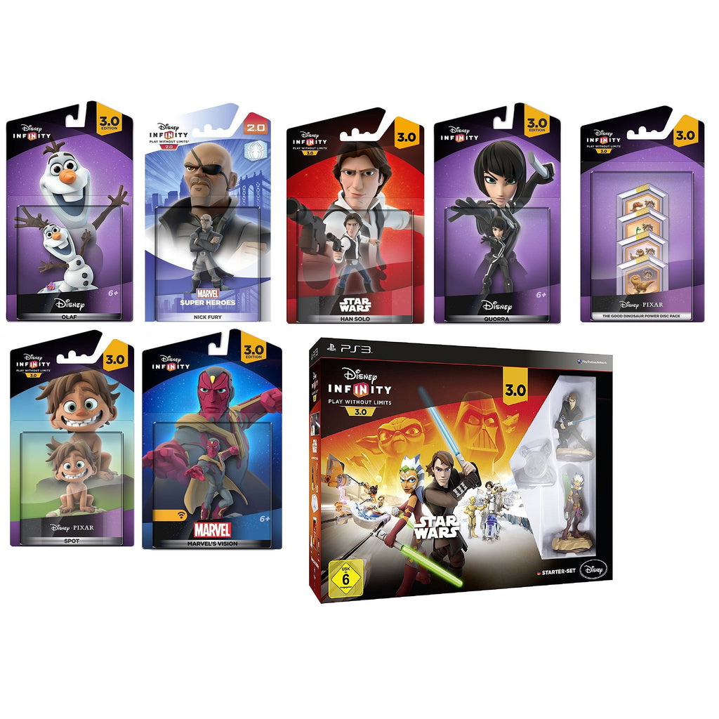 Disney Infinity 3.0 Starter Set + 6 Figuren + The Good Dinosaur Power Disc Pack (AU)