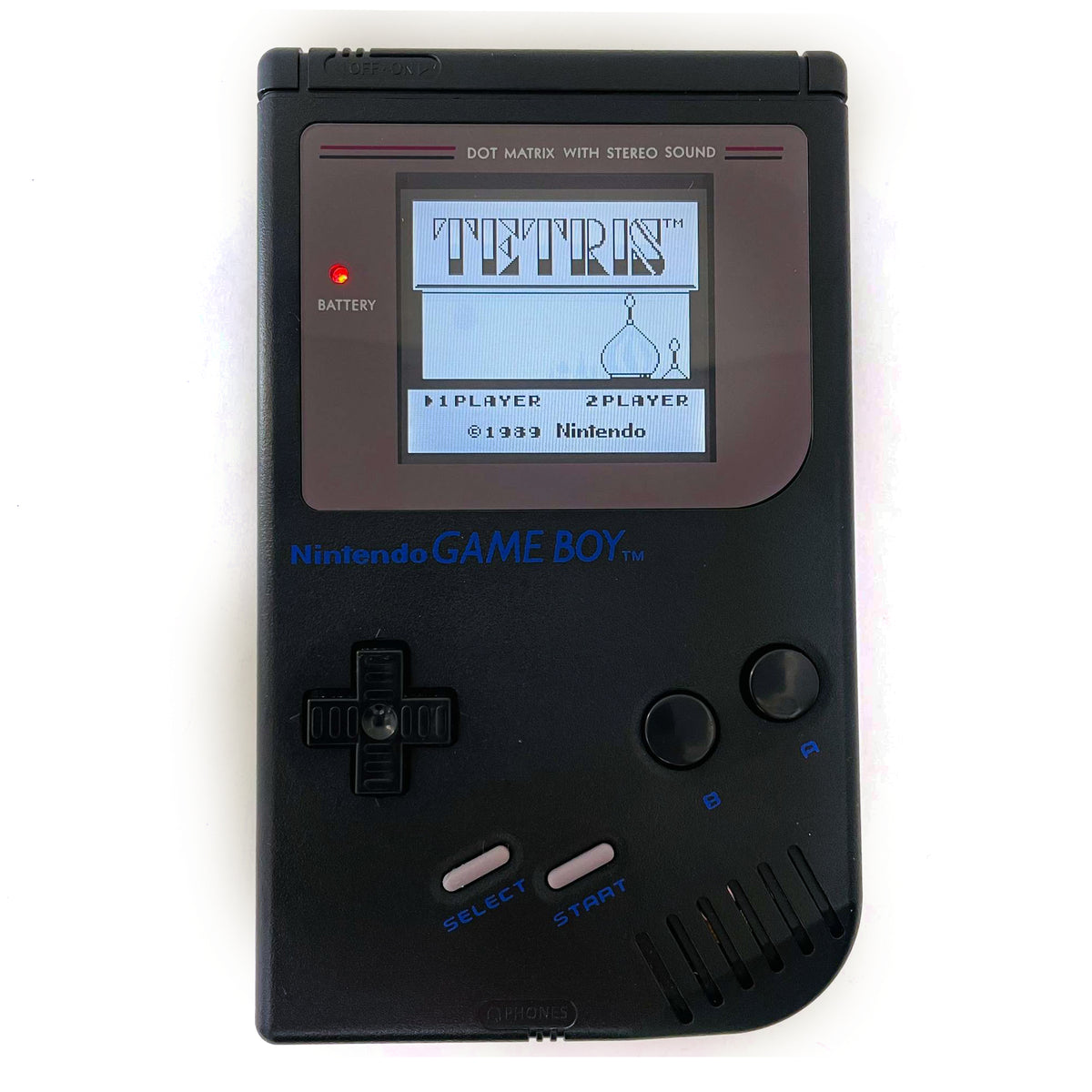 Konsole Classic DMG-01 schwarz Black Jack IPS V5 LCD Display Mod