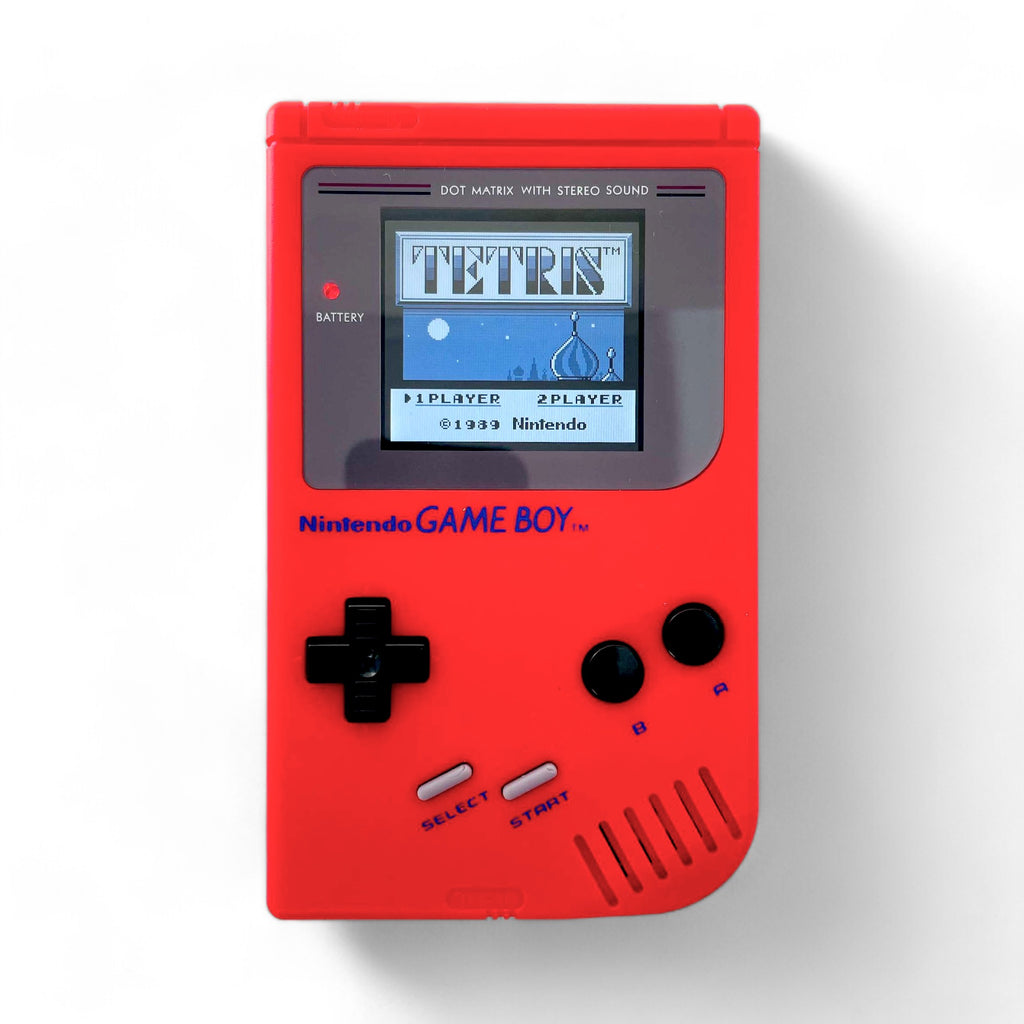 Konsole Classic DMG-01 rot Red Zora IPS V5 LCD Display Mod