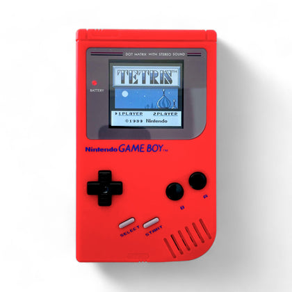 Konsole Classic DMG-01 rot Red Zora IPS V5 LCD Display Mod