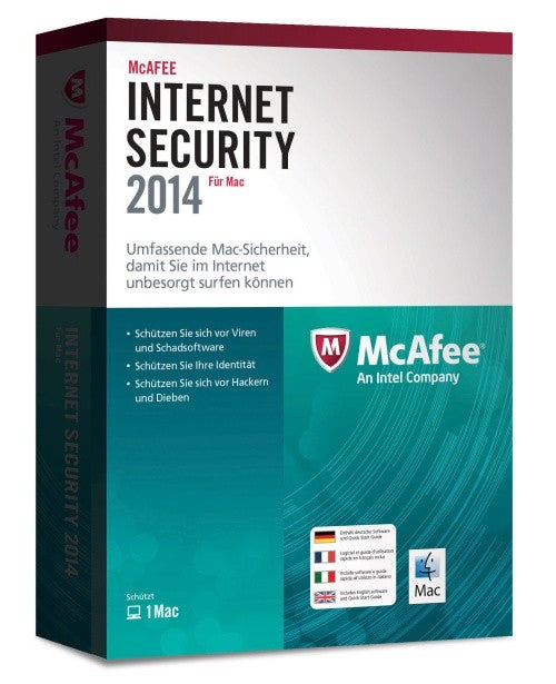 McAfee Internet Security for Mac 2014 - 1 User