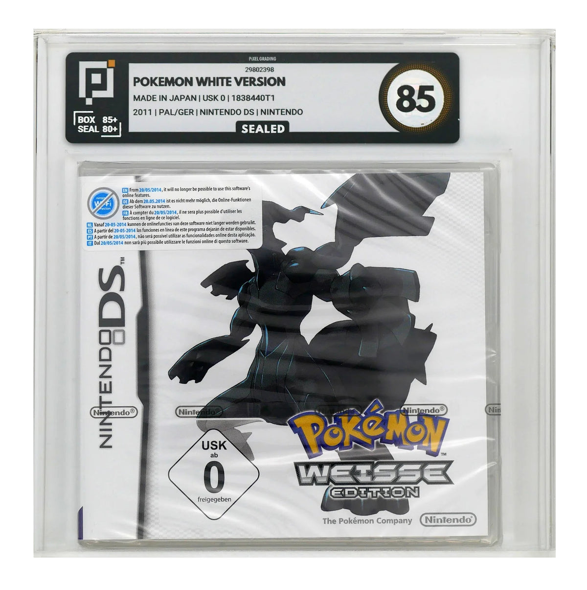 Pokemon: Weiße Edition Pixel Grading SEALED 85 (DE) · Sammlerstück